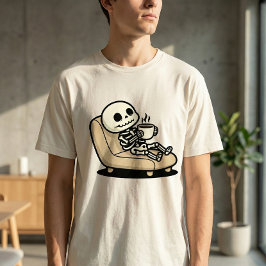 Coffee Break – Grim Reaper Dark Humor Coffee T-Shirt