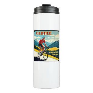 Coffee bringt dies ins Rollen Cycling Thermosbecher
