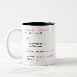 Coffee.c Programmierung Zweifarbige Tasse