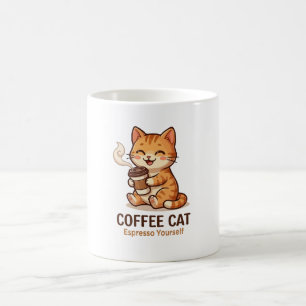 Coffee Cat Espresso Yourself Süßes Kätzchen Kaffeetasse