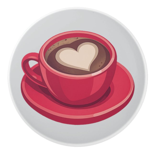 Coffee ceramic knobs keramikknauf (Vorderseite)