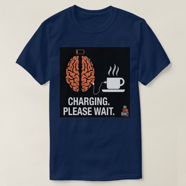 coffee charging T-Shirt (Design vorne)