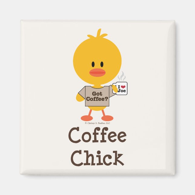 Coffee Chick Magnet (Vorne)