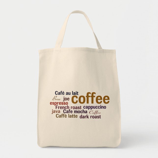 Coffee Cloud Shopping Tasche (Vorne)