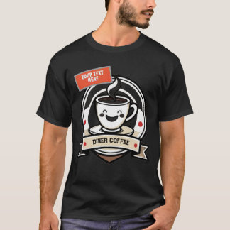 Coffee Club Cartoon – Süße benutzerdefinierte Kaff T-Shirt