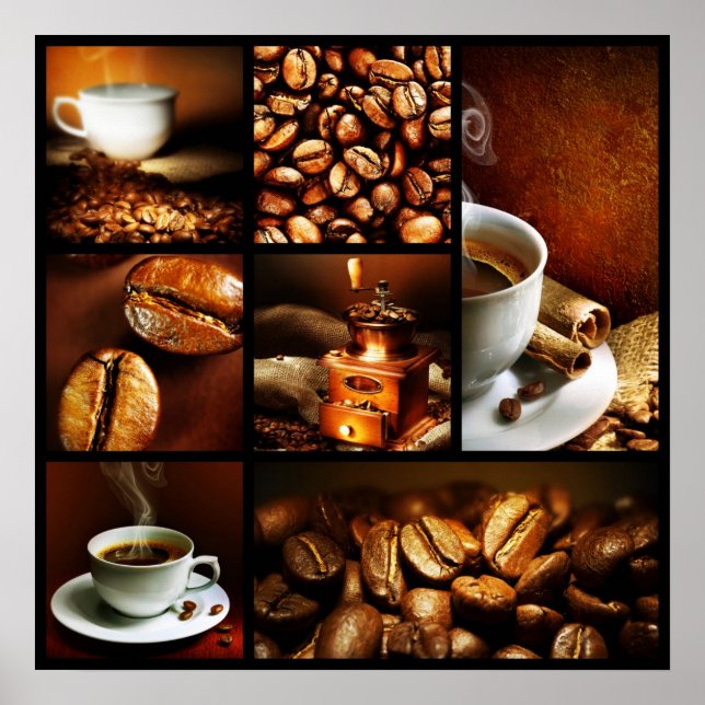 Coffee Collage 2 Poster (Vorne)