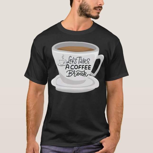 Coffee  cool chocolate lab  T-Shirt (Vorderseite)