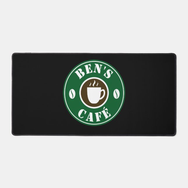 Coffee cup and beans logo custom counter (Recto)