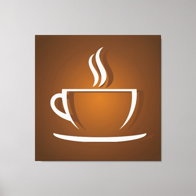 Coffee Cup Brown Leinwanddruck (Vorderseite)