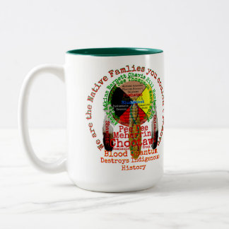 Coffee Cup Indigenous family Totem  Zweifarbige Tasse