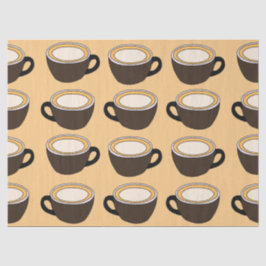 Coffee Cup Pattern Seidenpapier