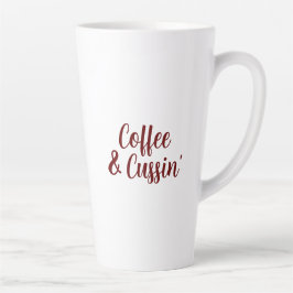 COFFEE & CUSSIN' von Jeff Willis Art Milchtasse