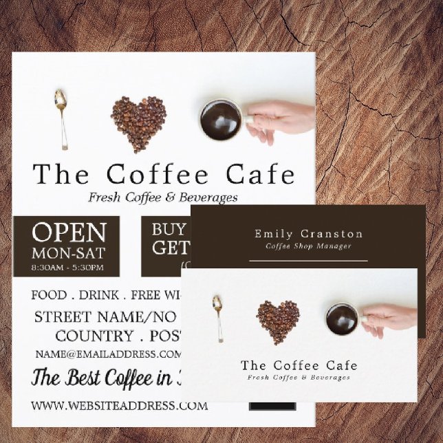 Coffee Display, Barista, Café, Coffeehouse Advert Flyer (Von Creator hochgeladen)