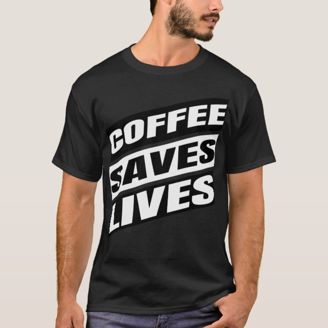 coffee  dog print lab  T-Shirt (Vorderseite)