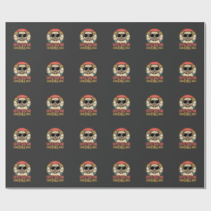 Coffee Dogs und Chill Retro Pug Geschenkpapier