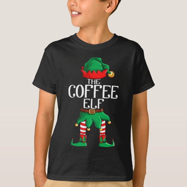 COFFEE ELF - Weihnachtsgeschenk T-Shirt (Vorderseite)