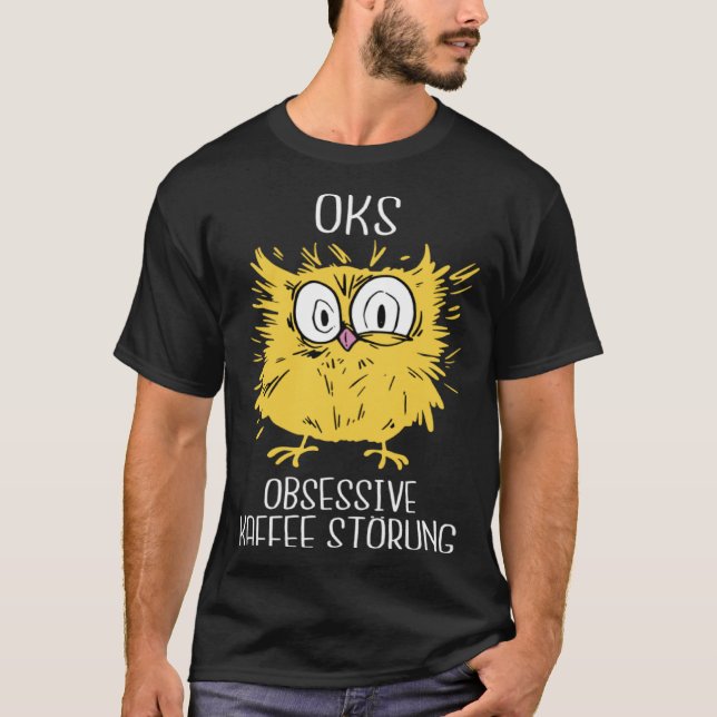 Coffee Espresso Coffee  Owl Men Women T-Shirt (Vorderseite)