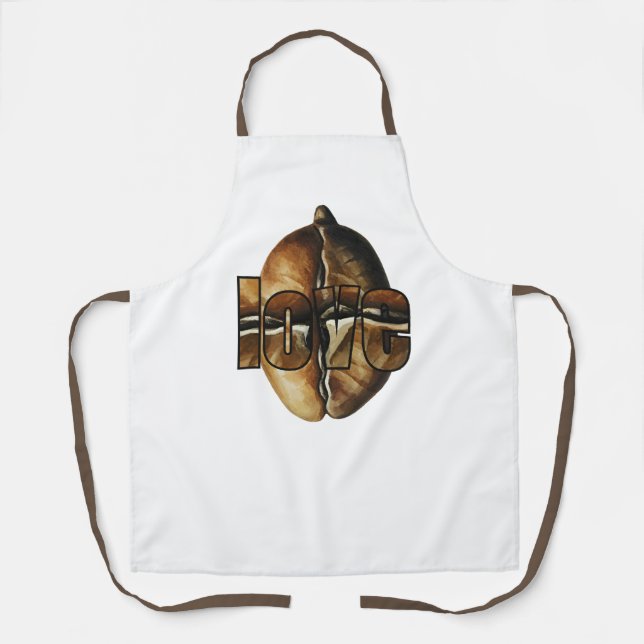 Coffee-flavored kitchen apron schürze (Vorderseite)