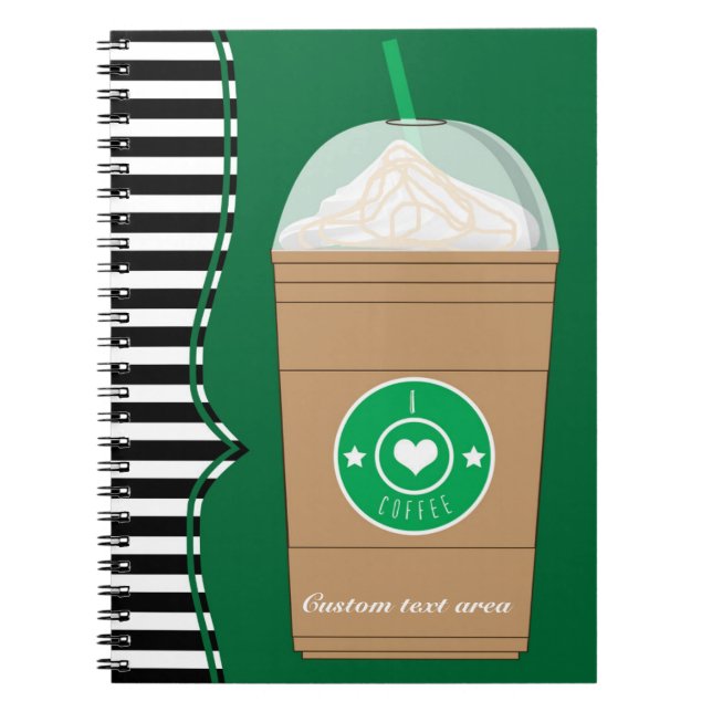 Coffee Frappuccino Frap Journal-Notebook Notizblock (Vorderseite)