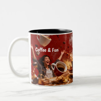 Coffee & Fun Mug Zweifarbige Tasse