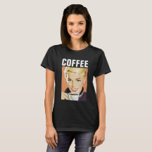 COFFEE GIRL RETRO T - SHIRT