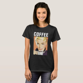 COFFEE GIRL RETRO T - SHIRT