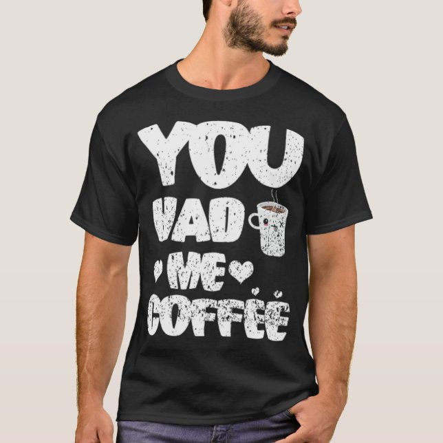 Coffee Golden Retriever T-Shirt (Vorderseite)