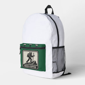 Coffee-Grafik-Rucksack benötigt Bedruckter Rucksack