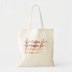 Coffee Heartbeat - Coffein ist Life Design Tragetasche