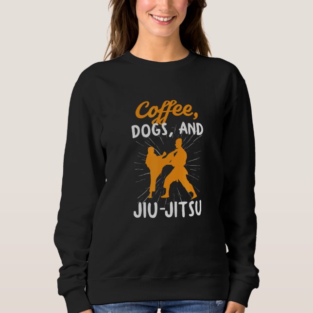 Coffee Hogs Jiu Jitsu Grappling Instructor Sweatshirt (Vorderseite)