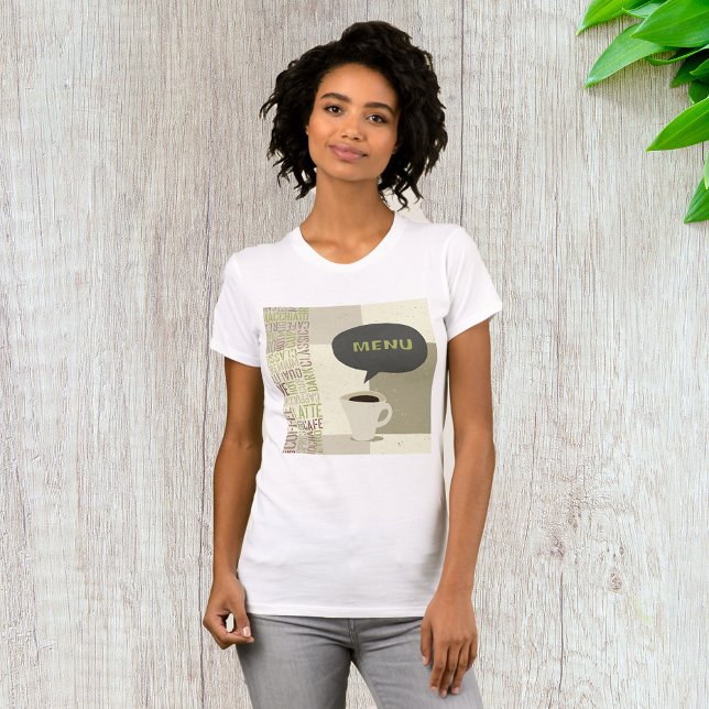 Coffee House Menu Womens T - Shirt (Von Creator hochgeladen)