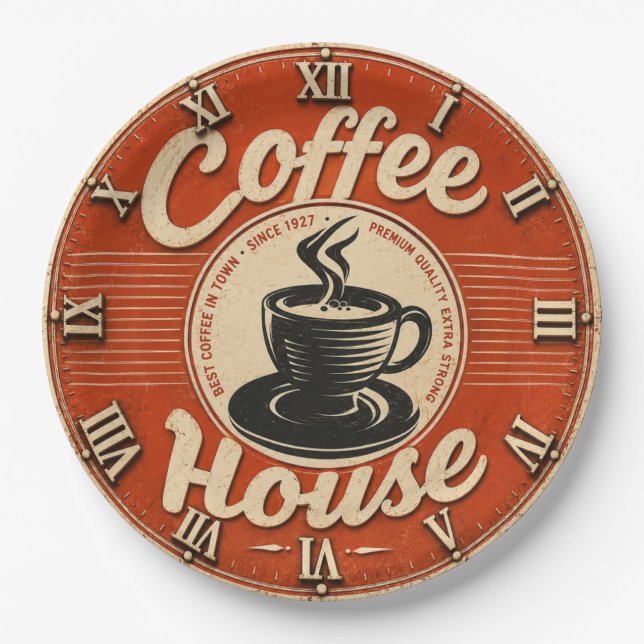 Coffee House  Pappteller (Vorderseite)