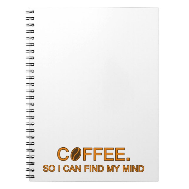 Coffee. Ich kann meinen Geist finden, ein kurzes L Notizblock (Vorderseite)