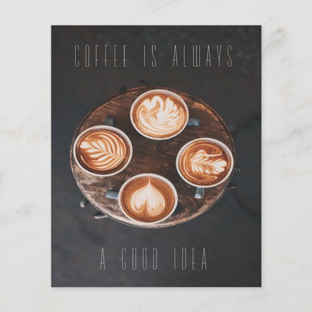 Coffee is always a good id flyer (Vorne)