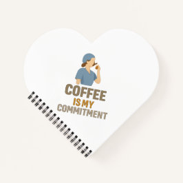 Coffee Is My Commitment Nurse Spiral Notebook  Notizbuch