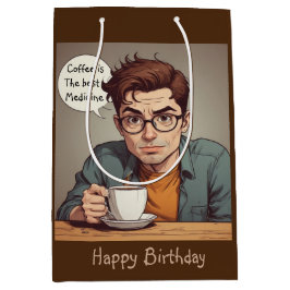 Coffee is the Best Medicine Mittlere Geschenktüte