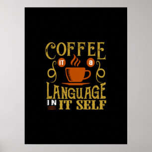 COFFEE IT IN-ITSELF-ZUNGEN POSTER