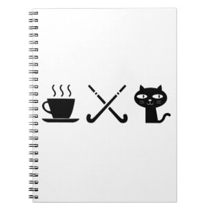 Coffee. Katzen. Hockey. Notizblock