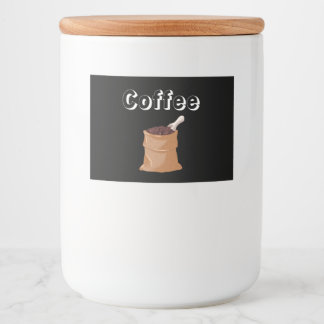 Coffee Label jar Lebensmitteletikett