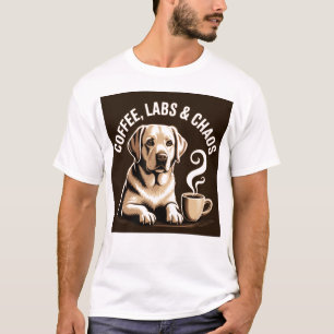 Coffee Labs und Chaos-Shirt - Lustiger Labrador Hu T-Shirt