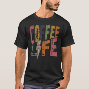 Coffee Life Retro Kaffee Coffein Drink T-Shirt