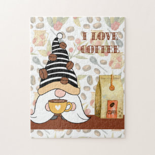 Coffee Love Gnome Puzzle