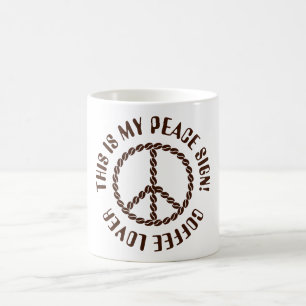 COFFEE LOVER abgeschiedenes, kreatives Friedenszei Kaffeetasse