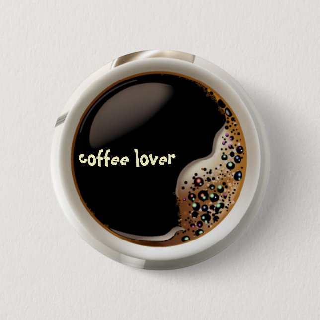 Coffee Lover Button (Vorderseite)