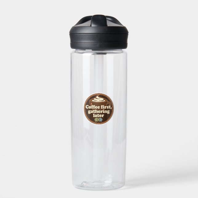 Coffee Lover Daily Ritual Sticker Trinkflasche (Vorderseite)