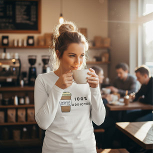 Coffee Lover Design 100% Koffein zugesetzt T-Shirt