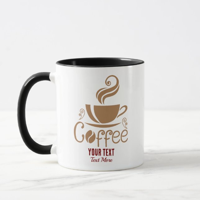 Coffee Lover Design – Minimal Coffee Cup Graphic Tasse (Links)