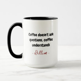 Coffee Lover Gift Tasse | Individuelle Name und Zi
