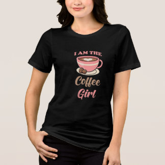 Coffee Lover Girl Süßes Kaffeetiker Ästhetik T-Shi Tri-Blend Shirt