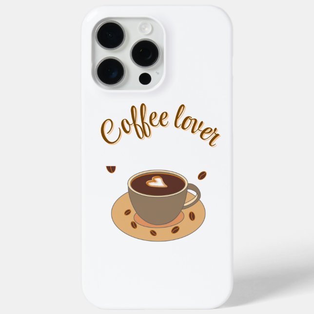 Coffee Lover Handyhülle | Cute Coffee Design Hülle (Rückseite)